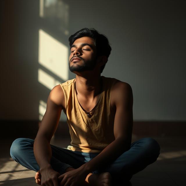 Young man managing schizophrenia through therapy