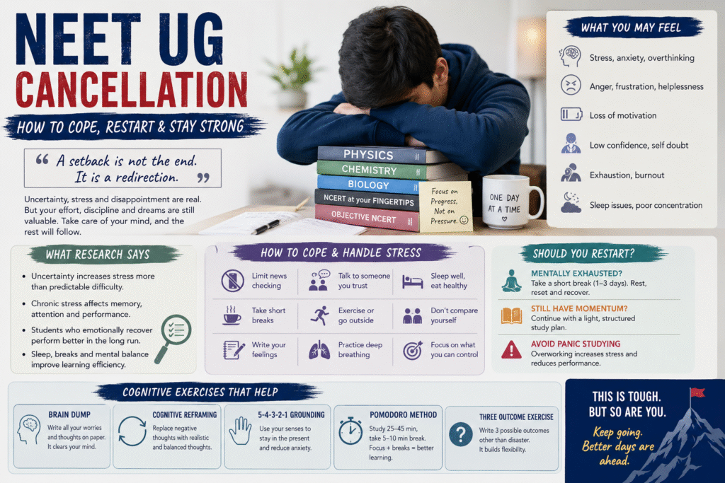 NEET cancellation stress